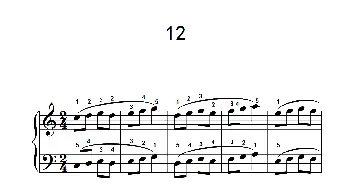 二.连音练习12(钢琴谱)
