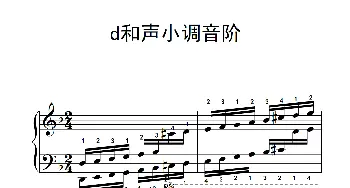 第四级 14.d和声小调音阶(钢琴谱)