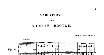 Variations on Yankee Doodle from Miscellenies Op.93(钢琴谱) 安东·鲁宾斯坦