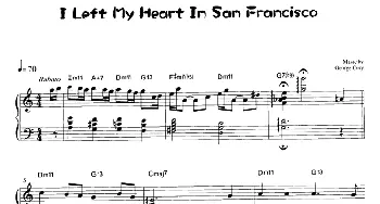 I Left My Heart In San Francisco(钢琴谱)