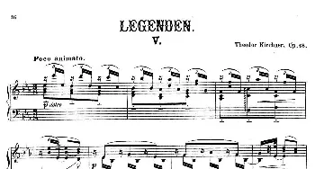 Legenden Op.18(钢琴谱) 狄奥多·柯希纳