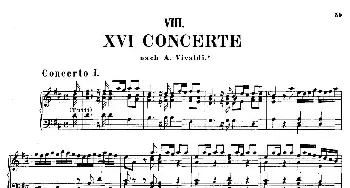 16 Concertos  BWV 972-987(钢琴谱) 约翰.塞巴斯蒂安.巴赫