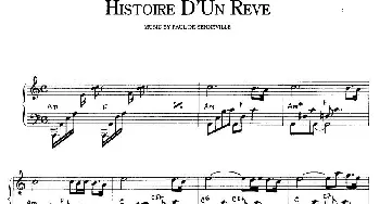 Histoire D‘lln Reve(钢琴谱)
