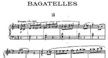 Ten Bagatelles Op.5(钢琴谱) 亚历山大·齐尔品(Alexander Tcherepnin）