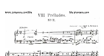 Eight Preludes Op.30(钢琴谱) 约瑟夫·卡西马·霍夫曼(Josef Casimir Hofmann）
