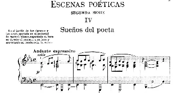 Escenas Poeticas(钢琴谱) 恩里克·格拉纳多斯