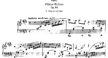 Pieces Breves Op.84(钢琴谱) 加布里埃尔·福雷