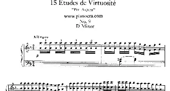 15 Etudes de Vortuosite Op.72(钢琴谱) 莫里兹·莫什科夫斯基