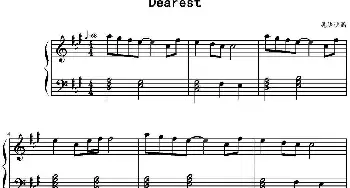 Dearest(钢琴谱)