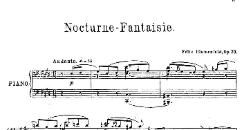 Nocturne Fantasie Op.20(钢琴谱) 菲利克斯·米歇尔洛维奇·布鲁门费尔德