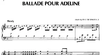 BALIADE POUR ADELINE(钢琴谱)