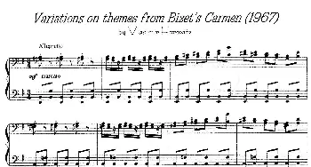 Carmen Variations 12 Pieces(钢琴谱) 弗拉基米尔·霍洛维兹