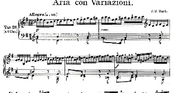 Aria con Variazioni 之26(钢琴谱) J.S.Bach