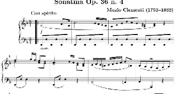 6 Sonatinas Op.36(钢琴谱) 穆齐奥·克莱门蒂