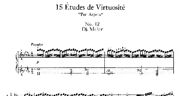 15 Etudes de Vortuosite Op.72(钢琴谱) 莫里兹·莫什科夫斯基