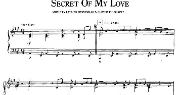 Secret Of My Love(钢琴谱)