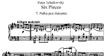 Six Pieces Op.51(钢琴谱) 彼得·伊利奇·柴可夫斯基