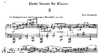 Piano Sonata No.1(钢琴谱) 保罗·亨德米特