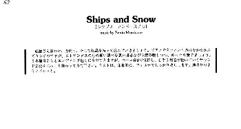 Ships And Snow(钢琴谱) [意]埃尼奥·莫里康内(Ennio Morricone）