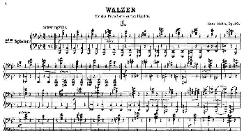 12 Waltzes Op.59 4 Hands(钢琴谱)