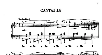 Cantabile(钢琴谱) 肖邦-chopin遗作