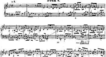 巴赫《平均律钢琴曲集·第二卷》之赋格曲(钢琴谱) 巴赫