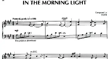 In the Morning Light(钢琴谱) [美]雅尼(Yanni）