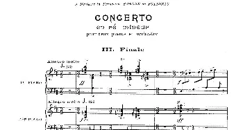 Concerto for 2 Pianos in d Minor(钢琴谱) 弗朗西斯·普朗克(Francis Poulenc）