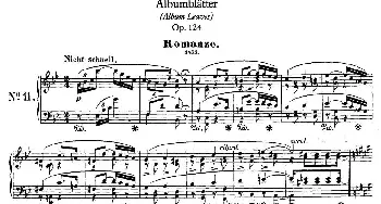 Albumblätter Op.124(钢琴谱) 罗伯特·舒曼