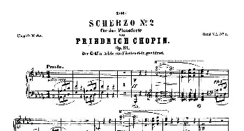 肖邦 钢琴谐谑曲 Chopin Scherzo(钢琴谱)