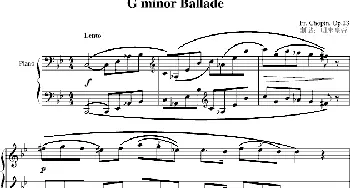 G minor Ballade(钢琴谱)