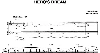 HERO'S DREAM(钢琴谱) Jim Brickman (金布来克曼）