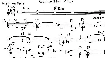 Gemini(Horn Parts)(钢琴谱)