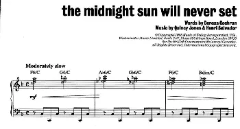 The Midnight Sun Will Never Set(钢琴谱) Quincy Jones & Henri Salvador