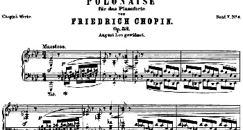 肖邦 波兰舞曲 英雄 Op.53 降A大调 Polonaise(钢琴谱) 肖邦