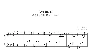 remember(钢琴谱) Rain