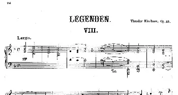 Legenden Op.18(钢琴谱) 狄奥多·柯希纳