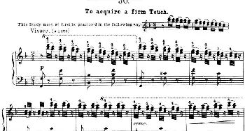 50首车尔尼Op.740钢琴手指灵巧技术练习曲(钢琴谱) 车尔尼