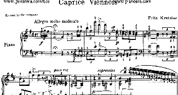 Caprice Viennois Op.2(钢琴谱) 弗里兹•克莱斯勒(Fritz Kreisler)