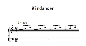 Windancer(钢琴谱)
