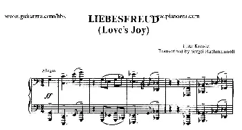 Liebesfreud(钢琴谱) 弗里兹•克莱斯勒(Fritz Kreisler)曲 拉赫玛尼诺夫改编