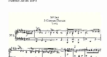 3 German Dances D.973(钢琴谱)