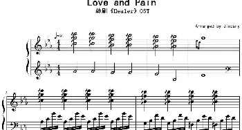 Love and Pain(钢琴谱) Jindamy改编