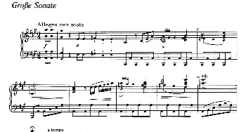 A大调钢琴大奏鸣曲(钢琴谱) 理查德·瓦格纳