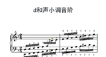 第九级6.d和声小调音阶(钢琴谱)