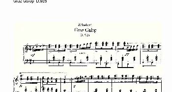 Graz Galop D.925(钢琴谱)