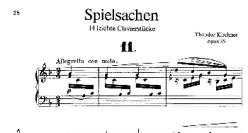 Spielsachen Op.35(钢琴谱) 狄奥多·柯希纳