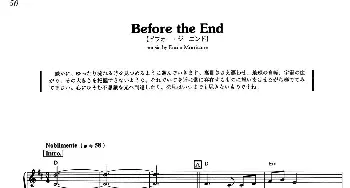 Before The End(钢琴谱) [意]埃尼奥·莫里康内(Ennio Morricone）