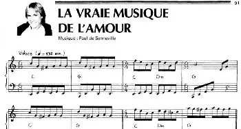 LA VRAIE MUSIQUE DE L'AMOUR(钢琴谱)