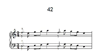 加强手指独立性的练习 42(钢琴谱)